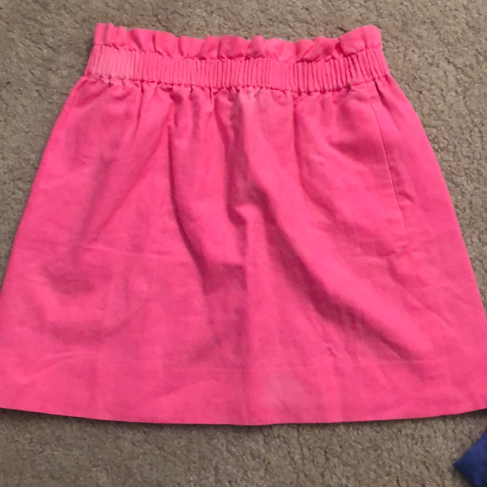 Jcrew Elastic Band Linen Skirt